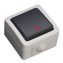 Waterproof switch with LED indicator 10A IP54