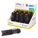 Flashlight with clip 3W - 12pcs display box