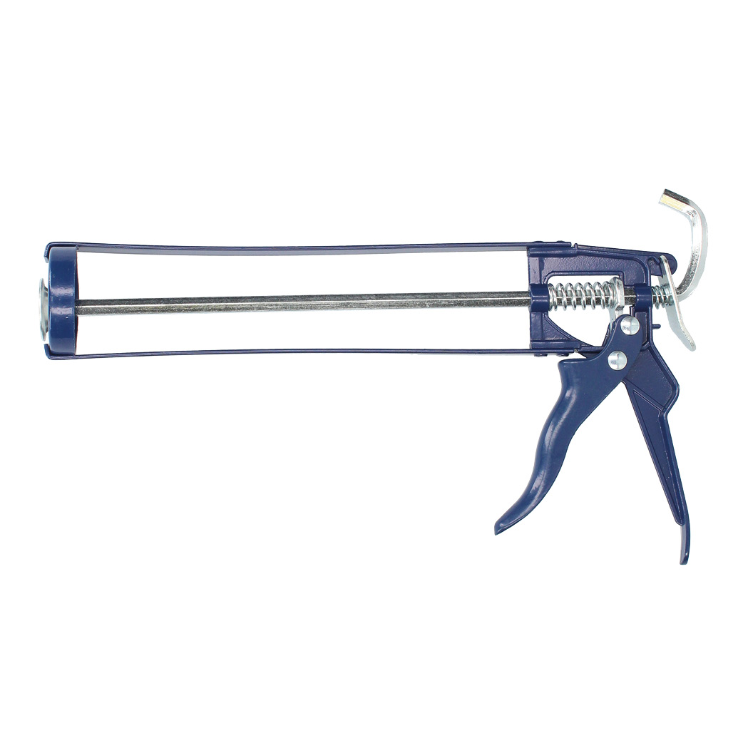 Aluminum silicone gun with spring