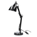 Lampe de bureau à bras articulé Fokus E27 Noire