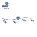 Linear quadruple spotlights GU10 nickel