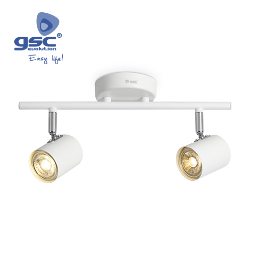 Serie Edina Linear double spotlights GU10 white