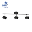 Serie Edina Linear triple spotlights GU10 black