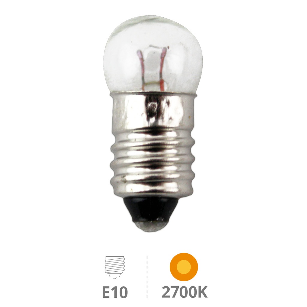 Box of 25 hand crafting mini incandesent bulbs E10 4,8V