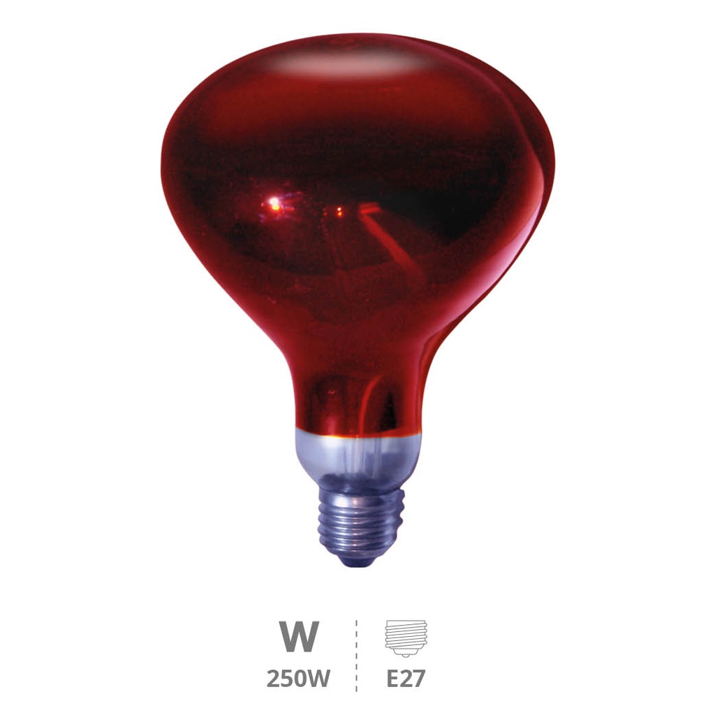 Lâmpada infravermelho Ø 115 mm E27 Máx. 250W