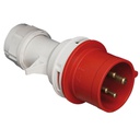 Prise Cetac 4 P (3P+t) 32A IP44 Rouge