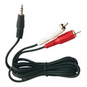 Conexión audio-video jack 3.5mm a 2 RCA macho