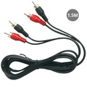 Connexion audio 2 RCA mâle à 2 RCA mâle 1,5 M