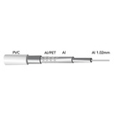 Rouleau 100 M câble coaxial alu-cond. central 1.2