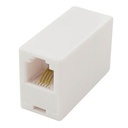 Adaptador telefónico de saída simples 6P/4C RJ11 Branco