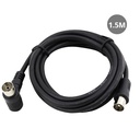 Prolongador coaxial TV angular Negro 1,5 m