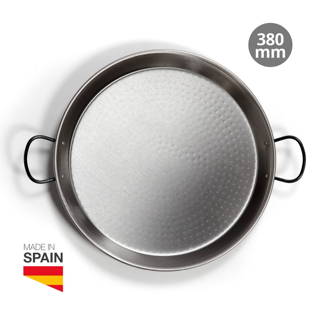 Polish steel paella pan Ø380mm 7-8 portions