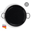 Enamel steel paella pan Ø360mm 7 portions