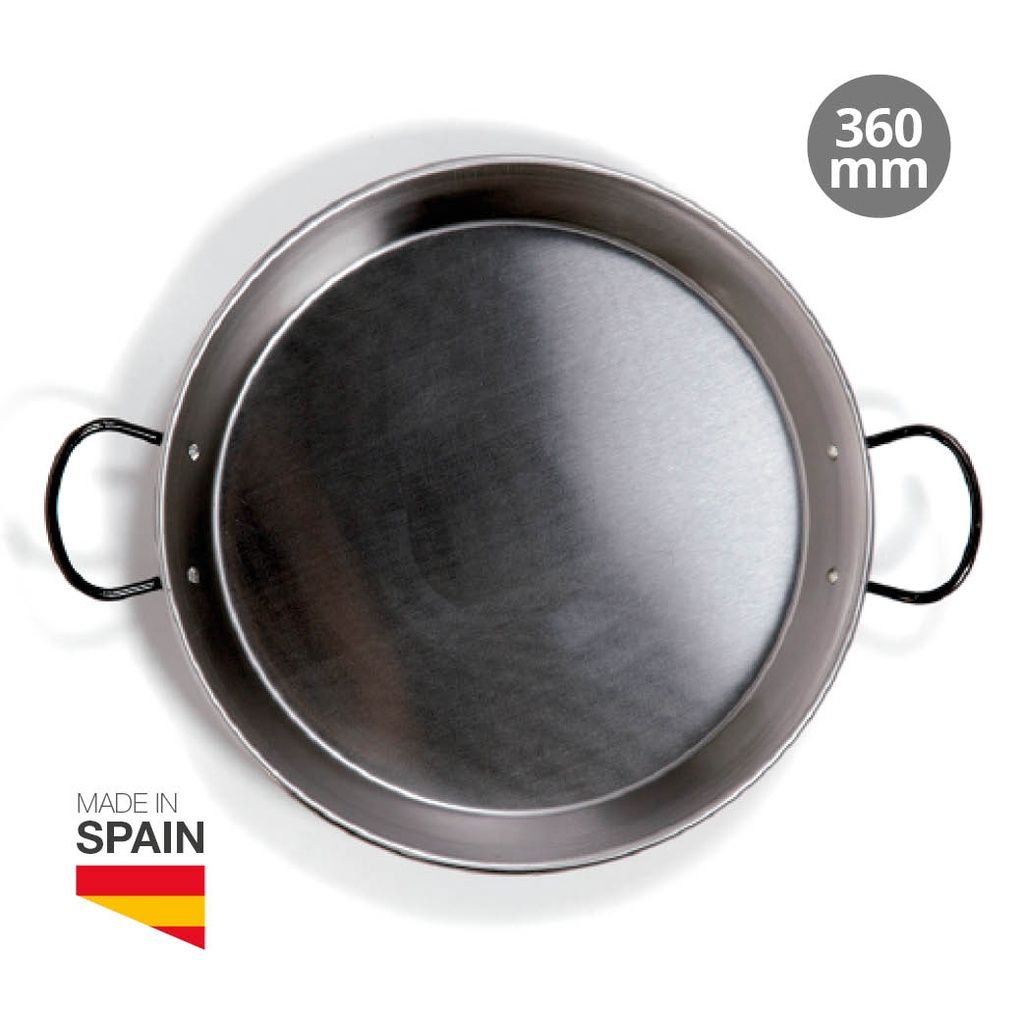 Plat à paella poli vitro Ø360 mm 7 rations