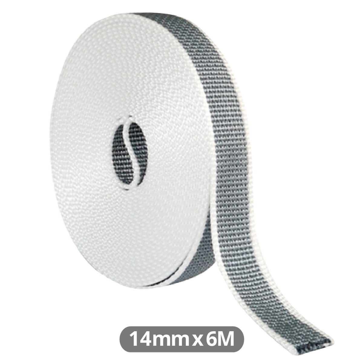 Reversible belt for blinds 6M 14mm Gray