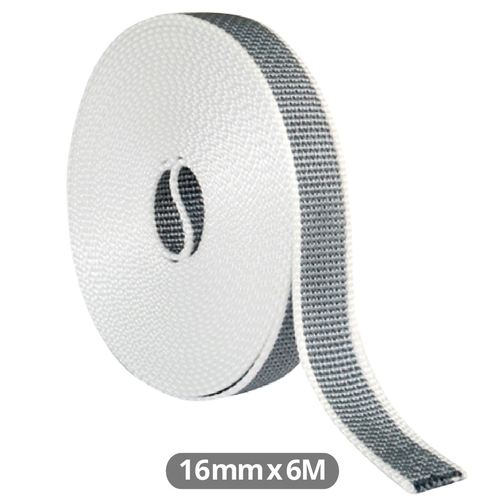 Cinta persiana reversible 6M 18mm Gris