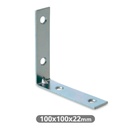 Right angle reinforcement 100x100x22mm zinc finish