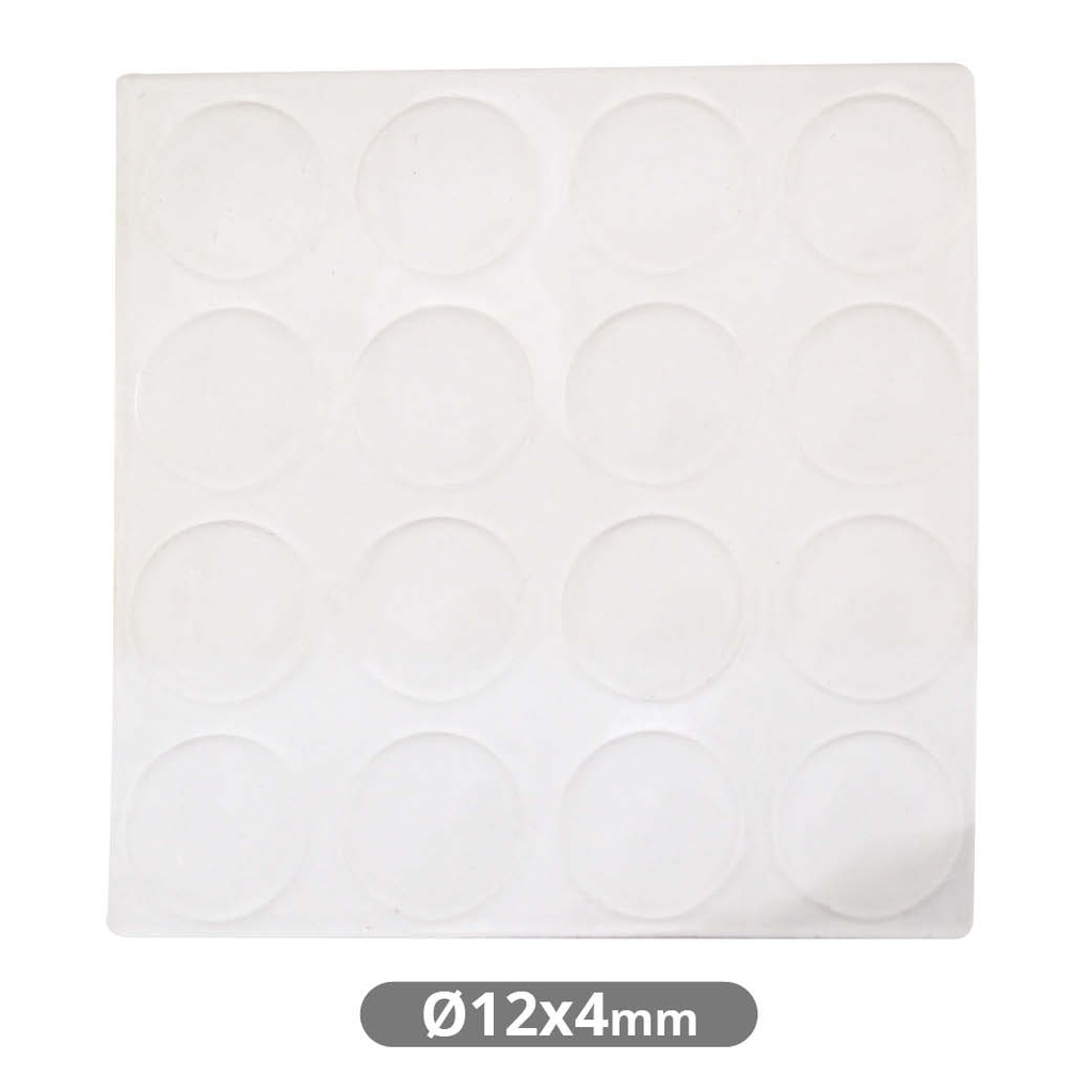 Set of 16 Adhesive drops 4mm Ø12mm