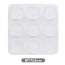 Pack 9 gotas protectoras adhesivas 3mm Ø17mm