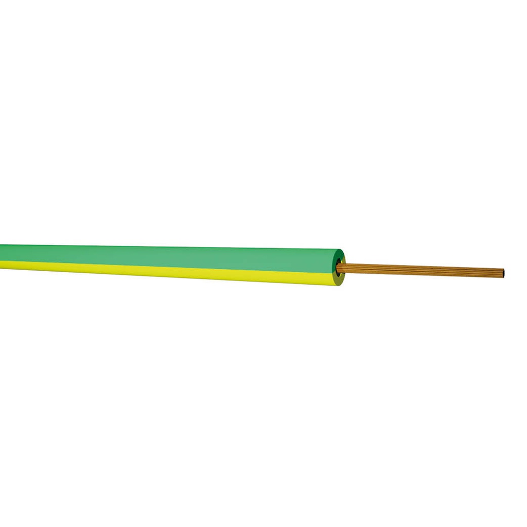 Round Cable 100M Roll(1x1.5mm) Green/Yellow