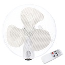 Ventilador de pared Sautar con mando Ø43cm 45W Blanco