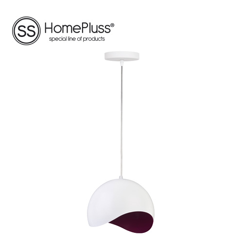 Hanging lamp E27 White/Garnet