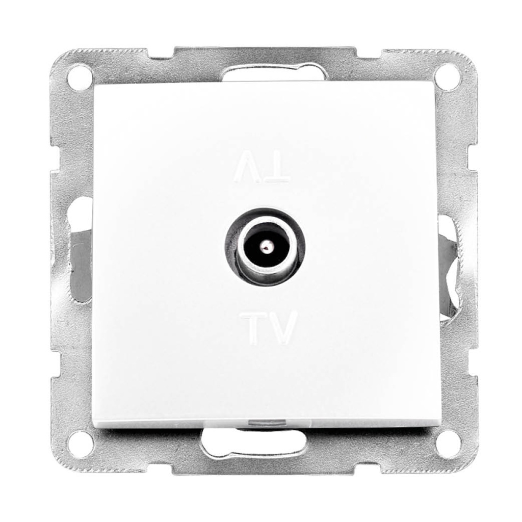 Prise TV à encastrer Iota Blanche