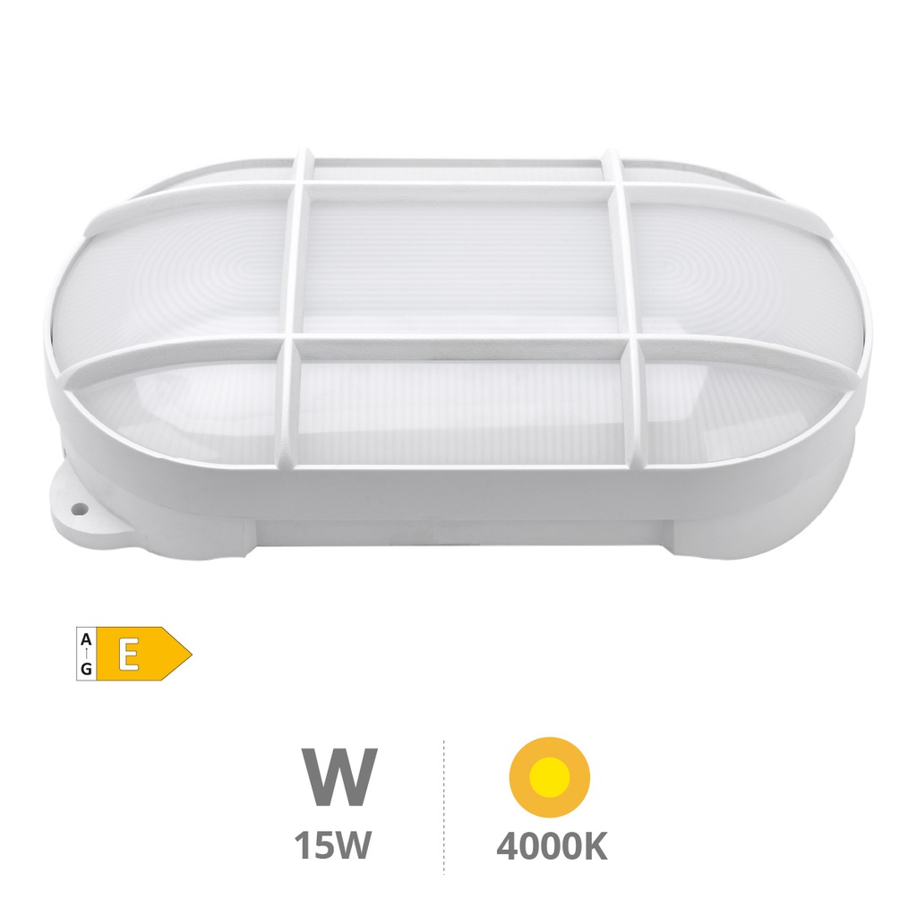 Cercis LED bulkhead light 15W 4000K White