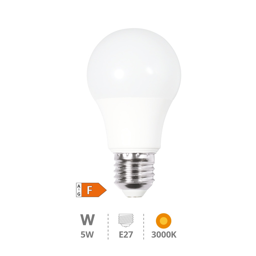 Bombilla LED estándar A55 5W E27 3000K