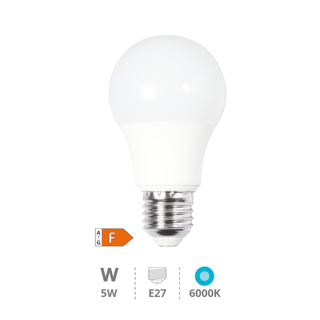 Bombilla LED estándar A55 5W E27 6000K