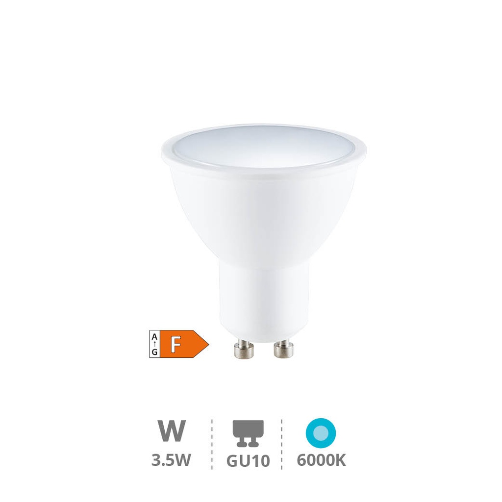 Bombilla LED dicroica 3,5W GU10 6000K