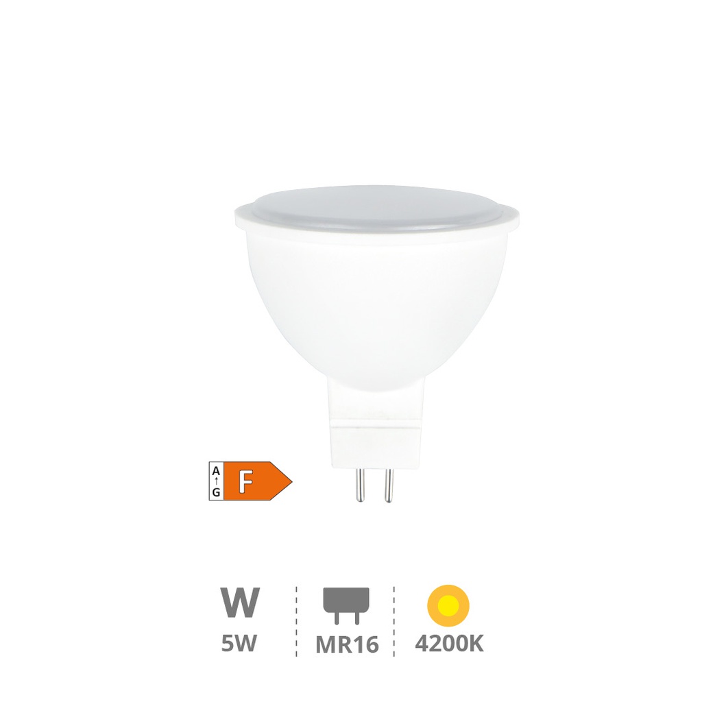 Bombilla LED dicroica 5W MR16 4200K 12V