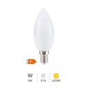 Bombilla LED vela 3W E14 4200K