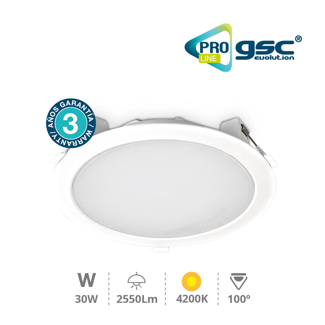 Round recessed downlight 30W 4200K White - Pro Line