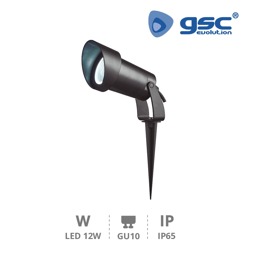 Estaca jardín 1xGU10 Max. 12W (LED) IP65