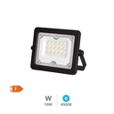 Aluminum LED floodlight 10W 6500K IP65 Black