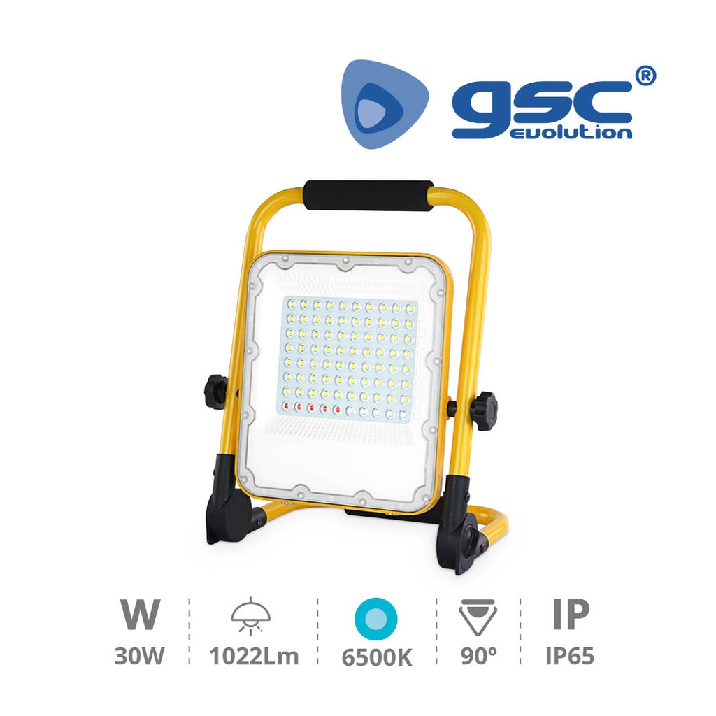 Sampaya rechargable LED floodlight 5W USB output 6500K IP65