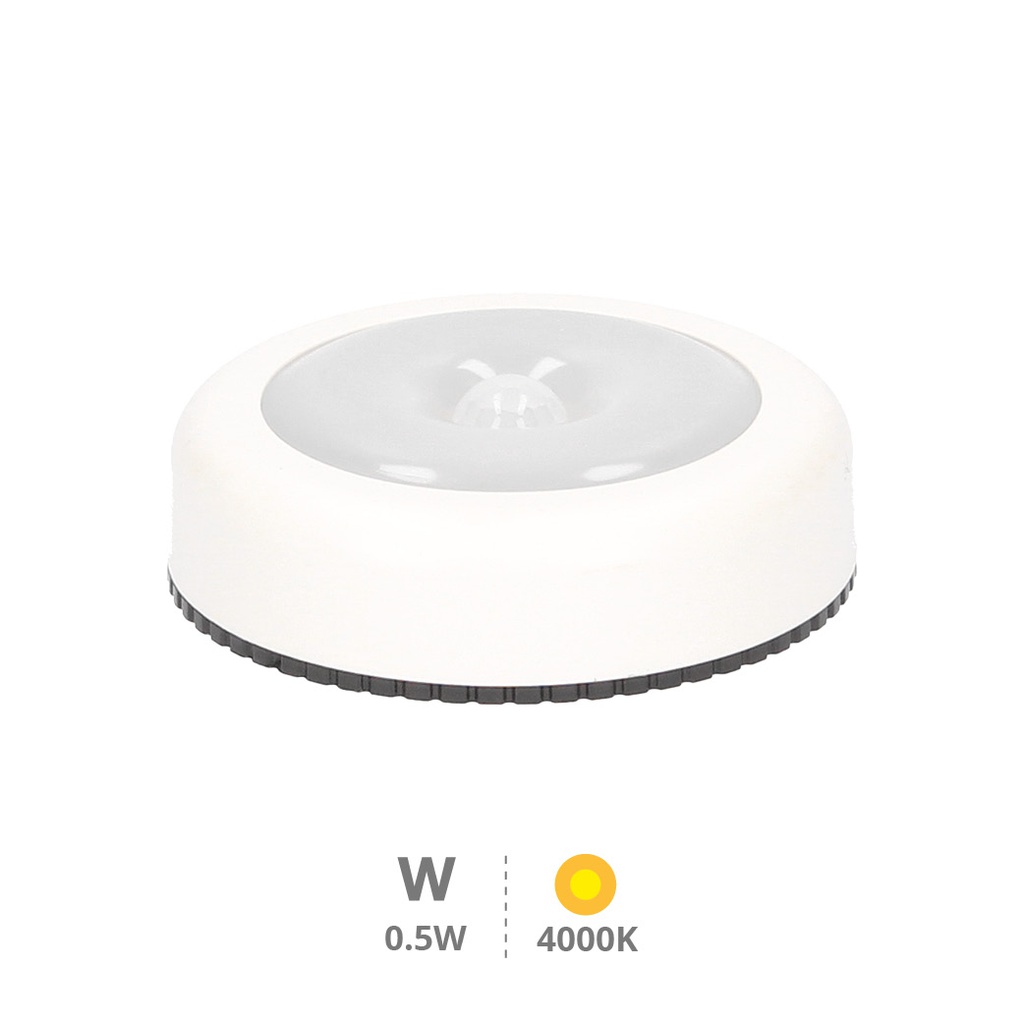 LED round cabinet light with motion sensor 0.5W 4000K