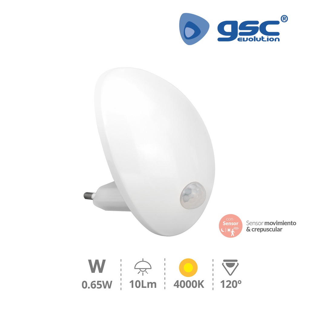 LED night light with twilight and motion sensor 4000K