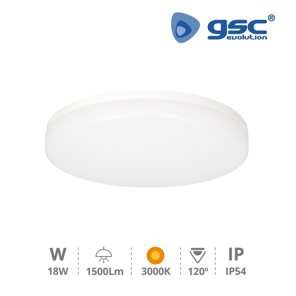 Plafon teto LED Roma 18 W 4200 K IP54