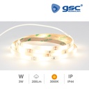 1.2M LED strip kit with motion and twilight sensor 3W 3000K