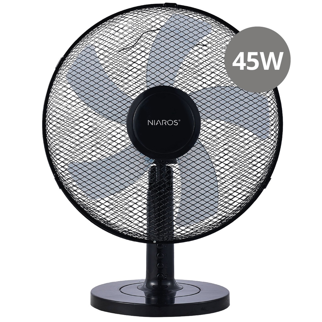 Ventilador de mesa Macomia Ø41cm 45W Preto 