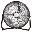 Ventilateur de sol métallique 40 cm 70 W Noir