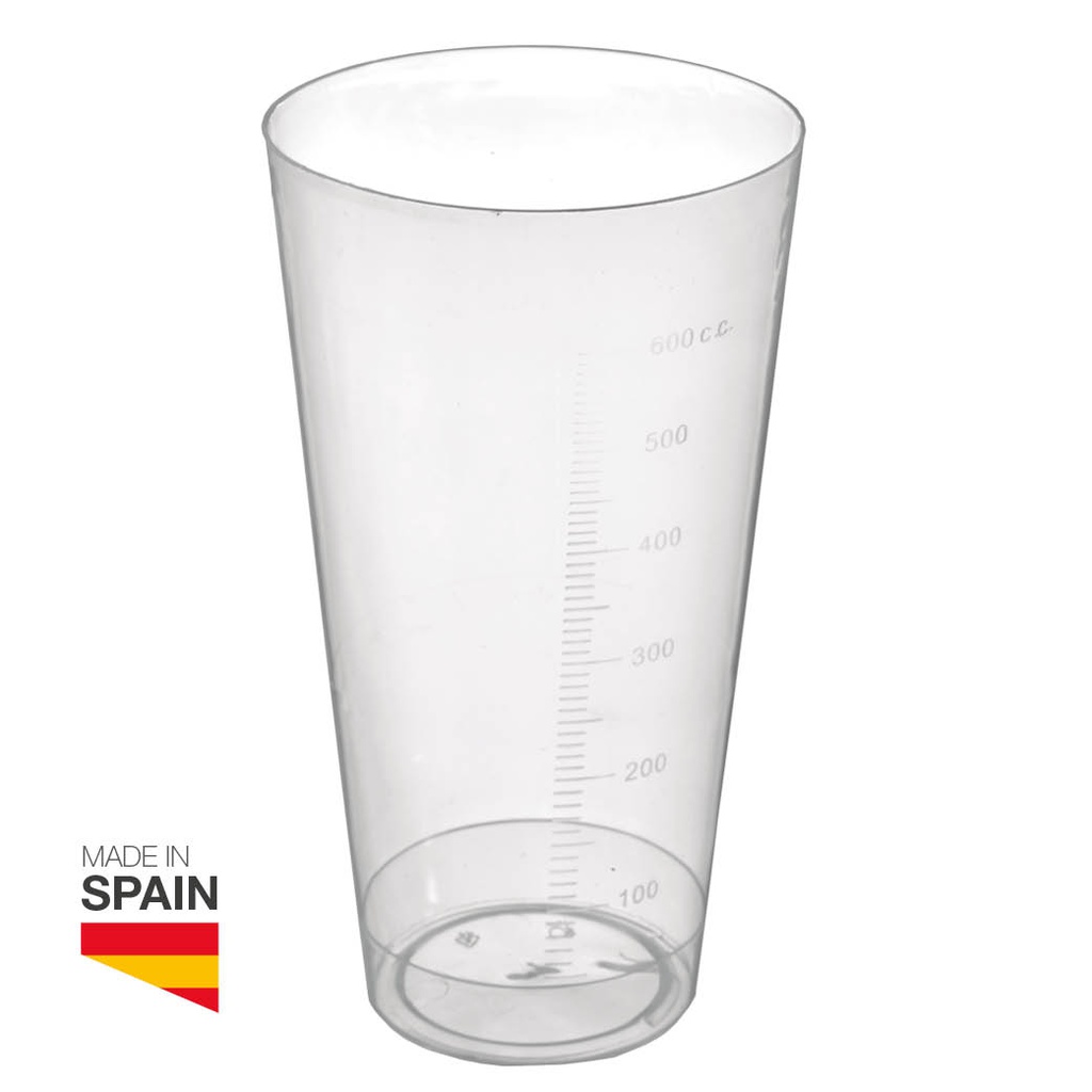 Vaso medidor 600cc - Retráctil 24uds