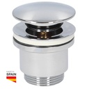 Clic-clac drain valve for sink Chrome Ø63,5mm stopper