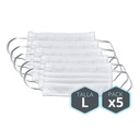 Pack 5 Masques hygiéniques enfant taille L lavables/réutilisables