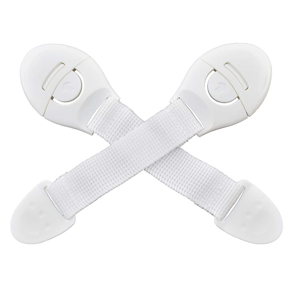 Pack of 2 adjustable safety closures for doors