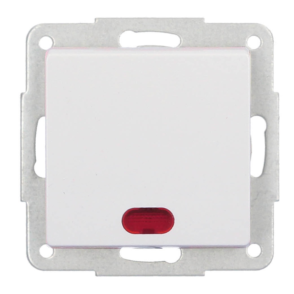 Bouton-poussoir à encastré LED Gamma 56x56 mm