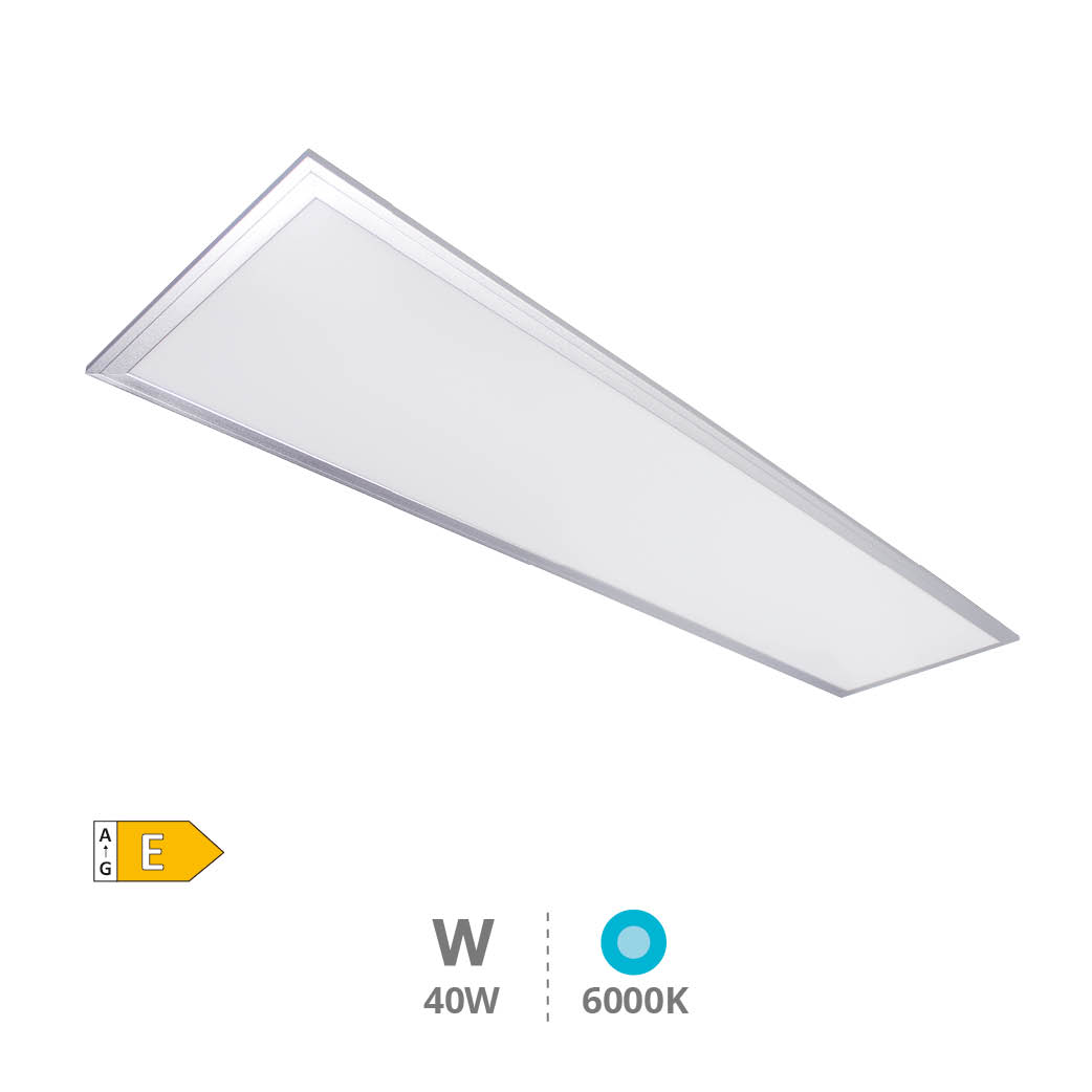 Hassi LED recessed panel rectangular 40W 6000K Niquel