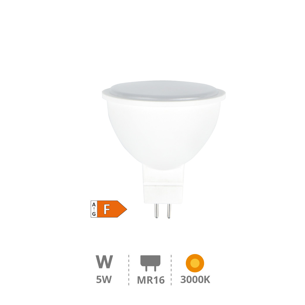 Ampoule LED dichroïque 5 W MR16 3000K 12V